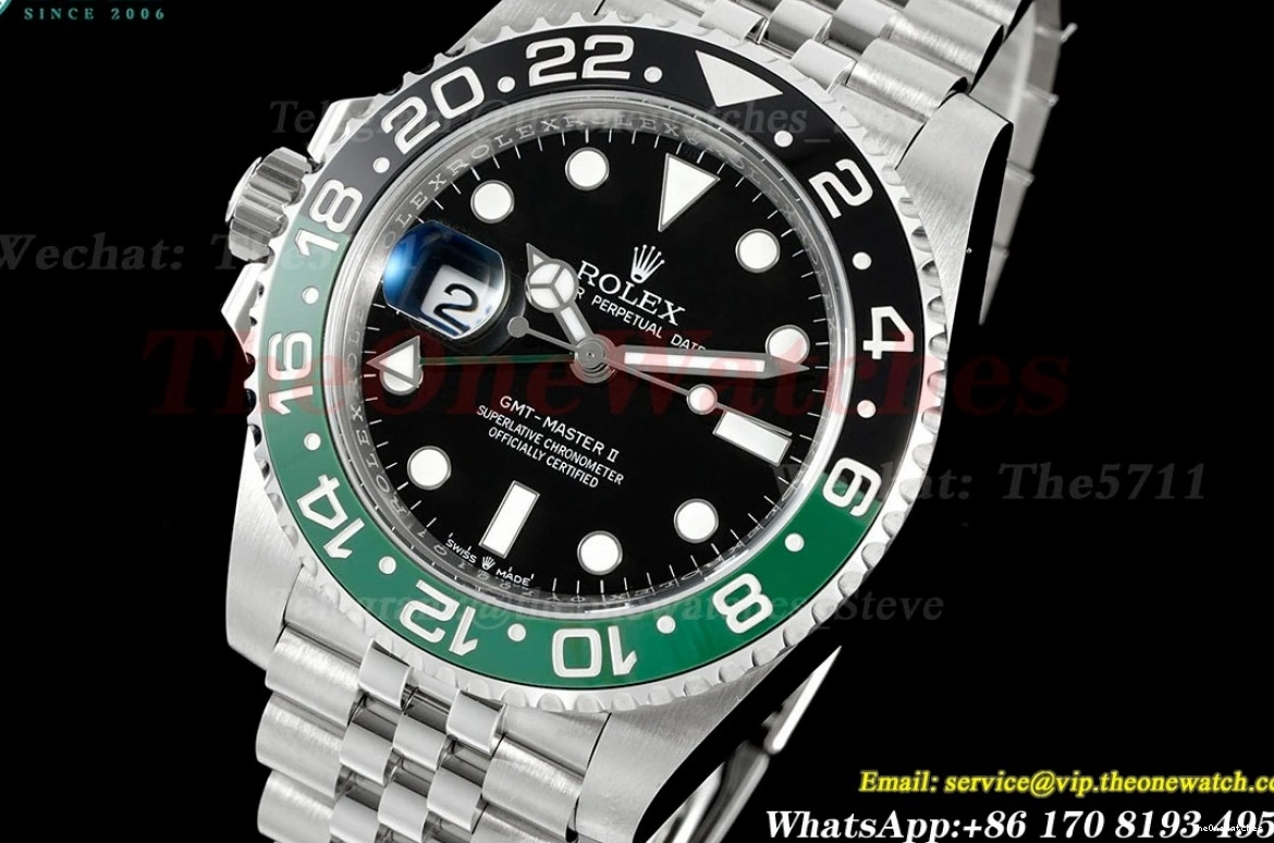 Sprite Master Jub SH3285 II GMT Black EWEF SS SS Dial 126720 40mm 1218